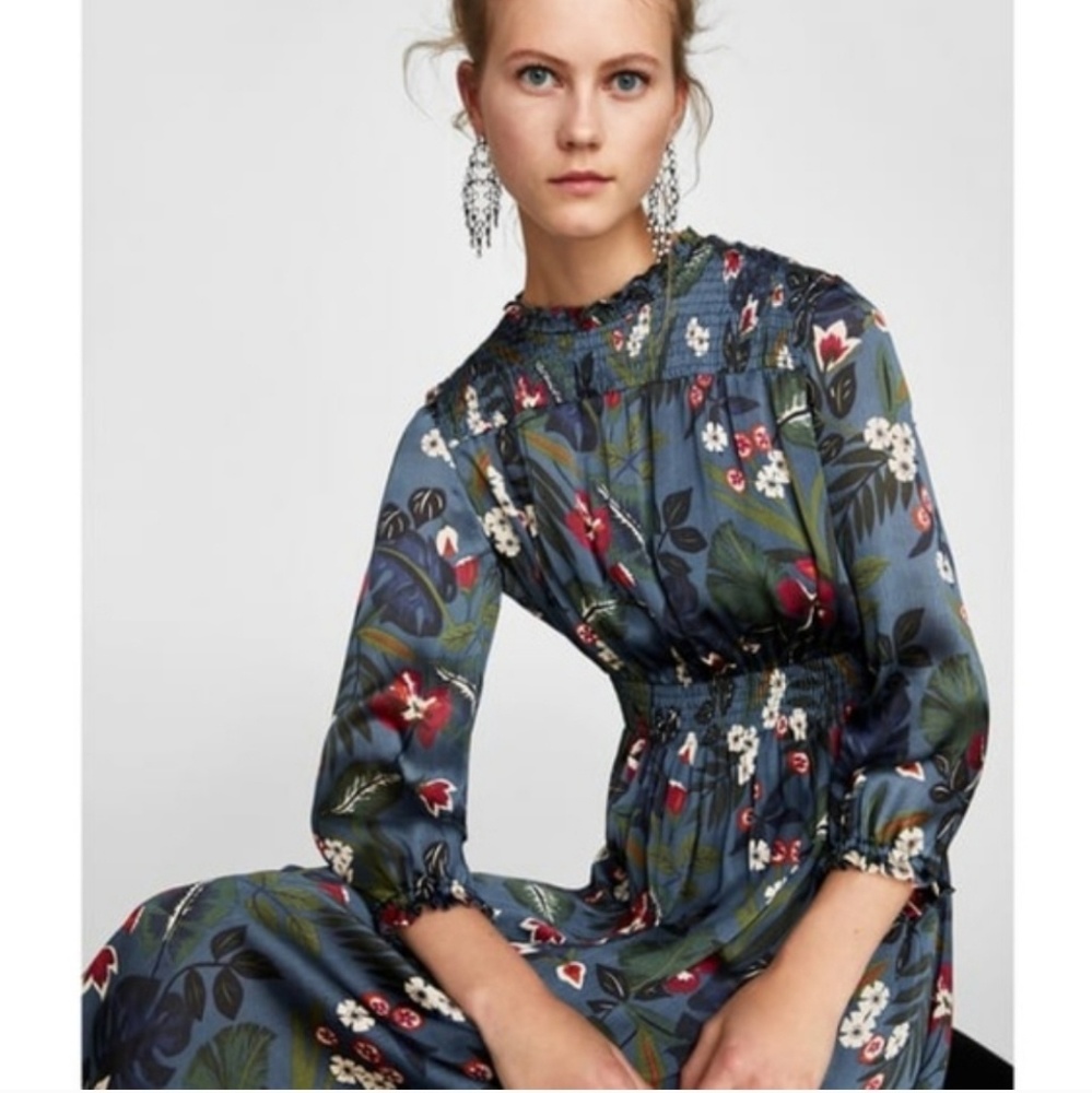 Zara floral dress